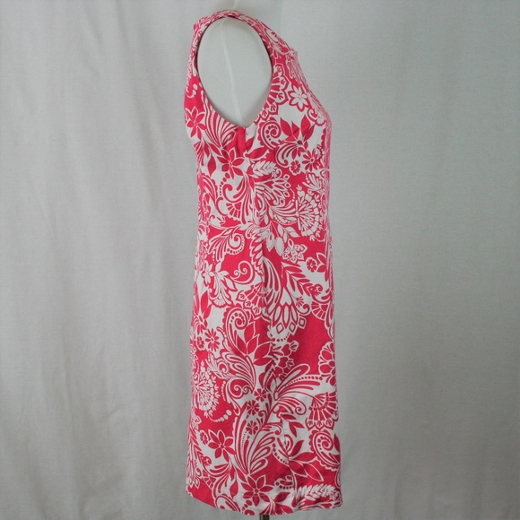 Pappagallo Floral Dress In Pink and White - Picture 2 of 7